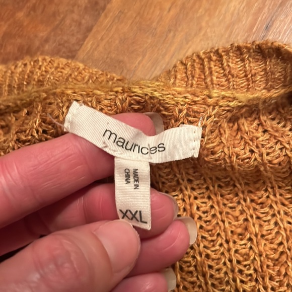 EUC Maurices mustard cardigan - Picture 10 of 14